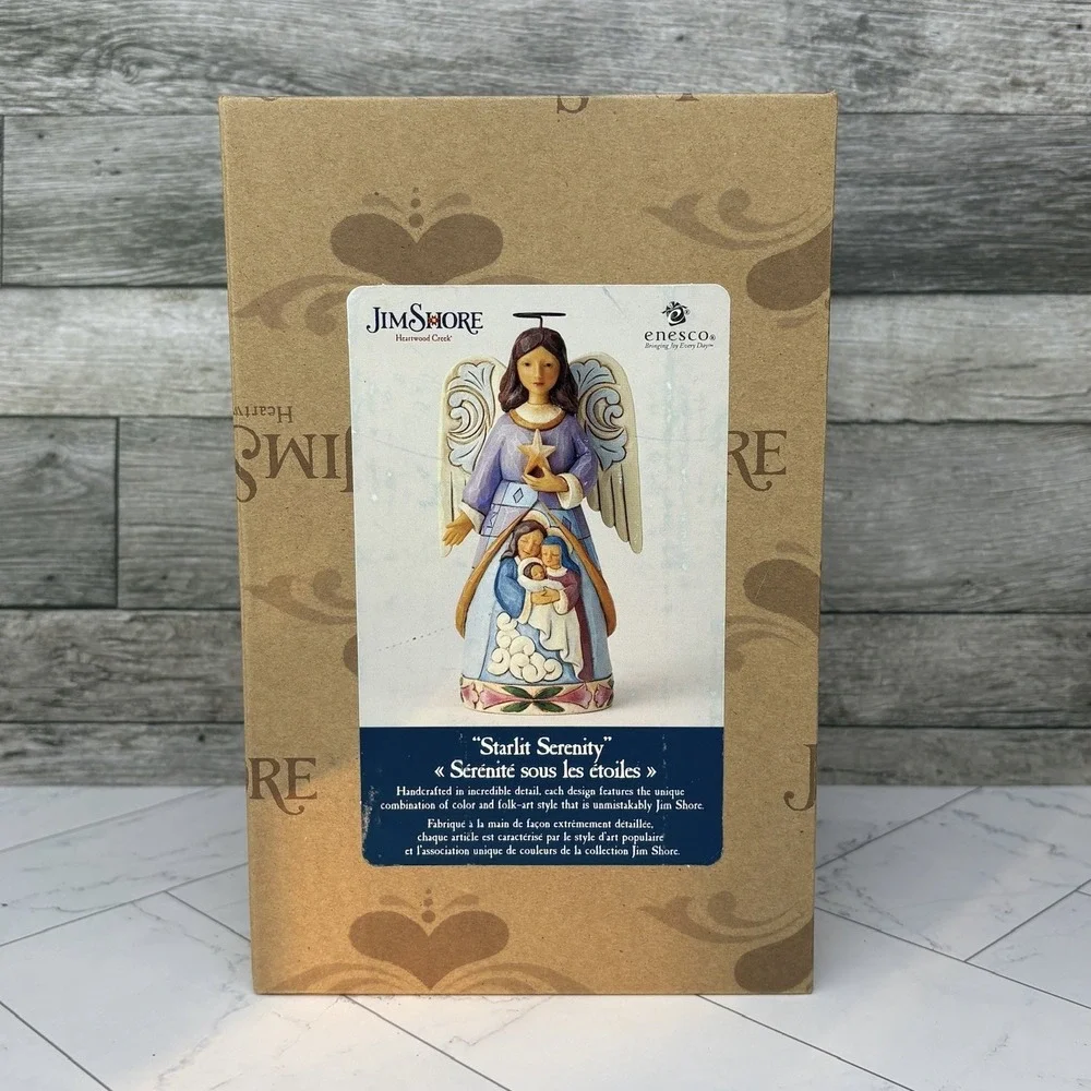 Jim Shore Heartwood Creek Starlit Serenity Angel - Nativity Resin Figurine